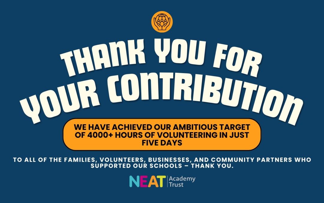 NEAT Volunteer Week – Over 4,000 Hours of Volunteering and Counting!