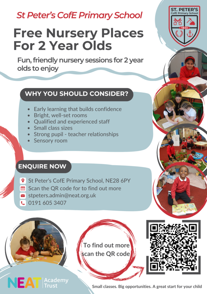 St Peter's places for 2 year olds